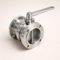 Заслонка 3-х ходовая 2-х фланцевая 180 градусов AISI 304 DN 65 ВР/ВР/ВР